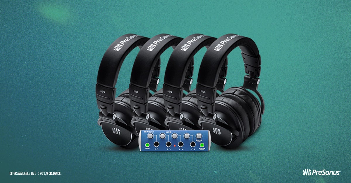 Gratis HD9/HP4 pack bij aanschaf van een Presonus StudioLive 32S of 64S! Gratis HD9/HP4 pack bij aanschaf van een Presonus StudioLive 32S of 64S!
